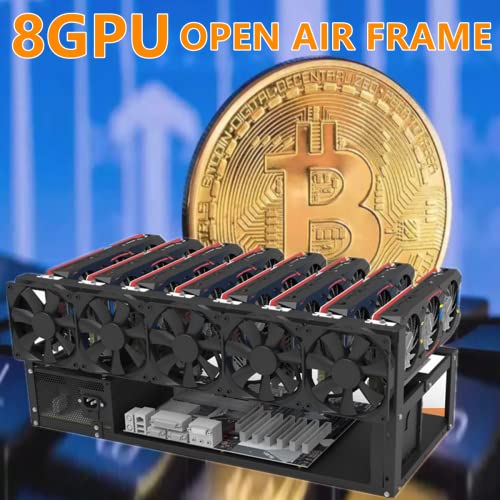 8-GPU Steel Mining Rig Frame for Cryptocurrency Mining