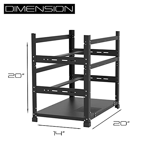 12GPU Stackable Open Frame Mining Rig for Crypto Currency