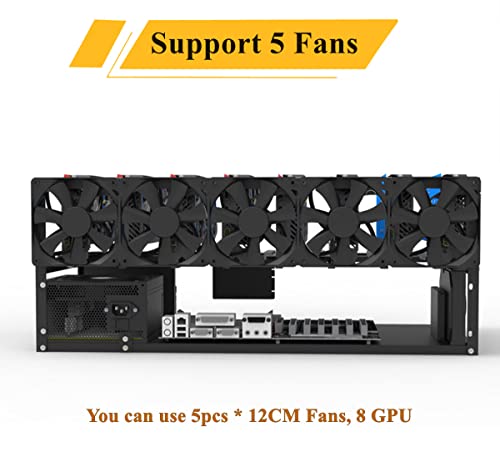 8-GPU Steel Mining Rig Frame for Cryptocurrency Mining