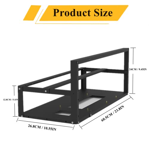 8-GPU Steel Mining Rig Frame for Cryptocurrency Mining