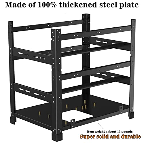 12GPU Steel Open Air Mining Rig Frame - Frame Only