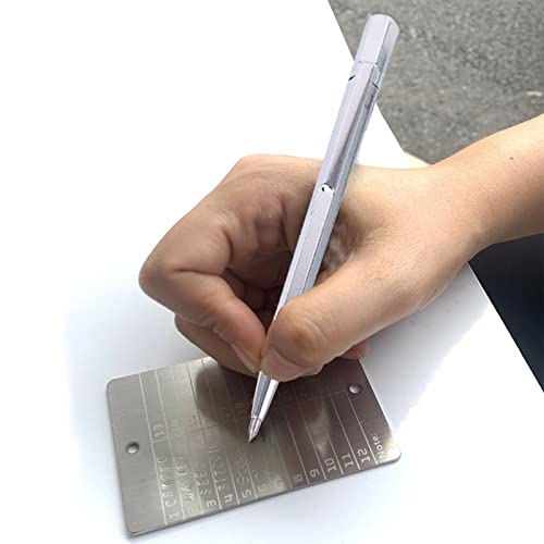 10-in-1 Stainless Steel Crypto Wallet Kit with Engraving Pen