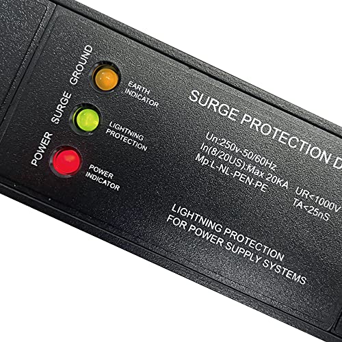 240V Metered Breaker Surge Protection PDU with Outlets