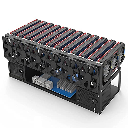 12 GPU Mining Rig Steel Frame for Bitcoin & ETH Mining