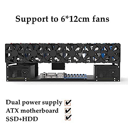 12 GPU Mining Rig Steel Frame for Bitcoin & ETH Mining