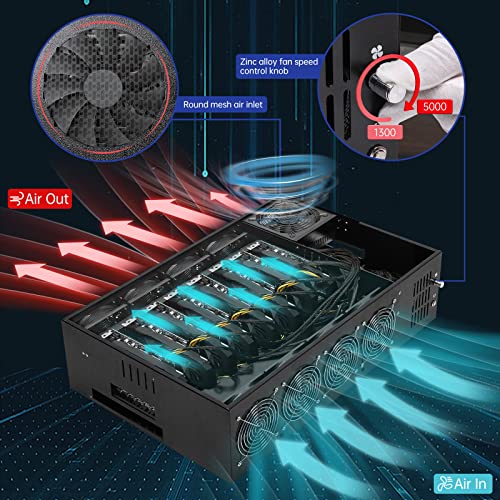 8 GPU Mining Rig Server Case for Ethereum/ETH Mining