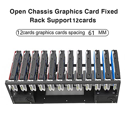 12 GPU Mining Rig Steel Frame for Bitcoin & ETH Mining