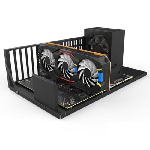 UKCOCO RGB Crypto Mining Rig Open Air Frame Case