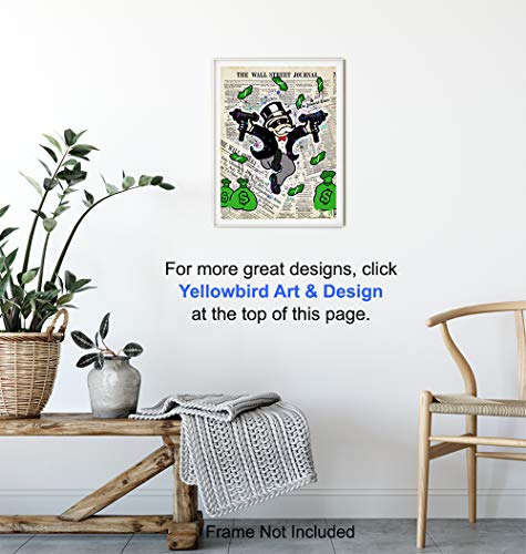 Gangsta Graffiti Monopoly Man Wall Art Poster - 8x10