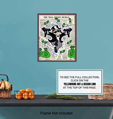 Gangsta Graffiti Monopoly Man Wall Art Poster - 8x10