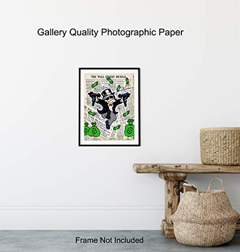 Gangsta Graffiti Monopoly Man Wall Art Poster - 8x10