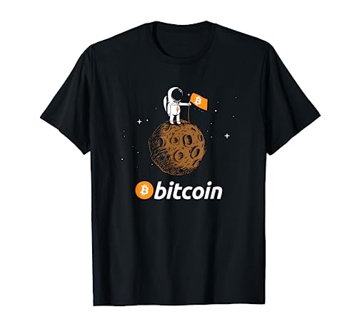 Bitcoin BTC Crypto Astronaut T-Shirt for Space Enthusiasts