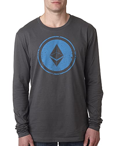 Ethereum Vintage Distressed Logo Men's Long Sleeve Tee