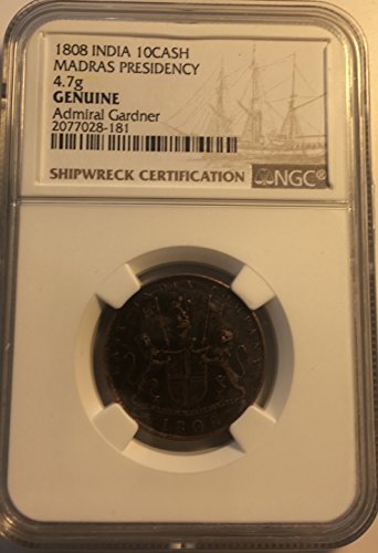 1808 Shipwreck Coin Admiral Gardner NGC $10 Grade