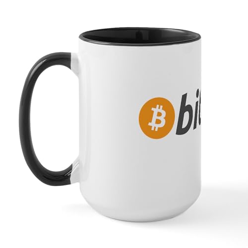CafePress Bitcoin Ceramic Coffee Mug 15 oz