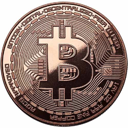 Bitcoin Copper Round Coin, 11FORCE Brand