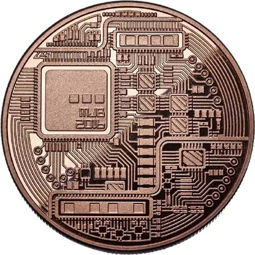 Bitcoin Copper Round Coin, 11FORCE Brand