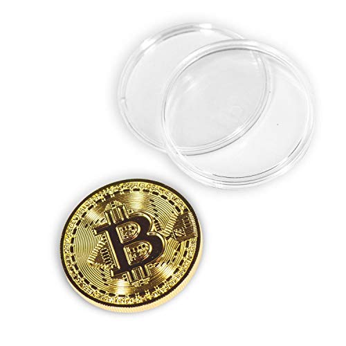 Gold Bitcoin Commemorative Collector's Blockchain Coin - Rare