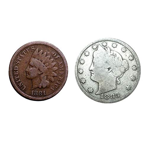 Rare 1800s American Penny and Nickel Coin Collection
