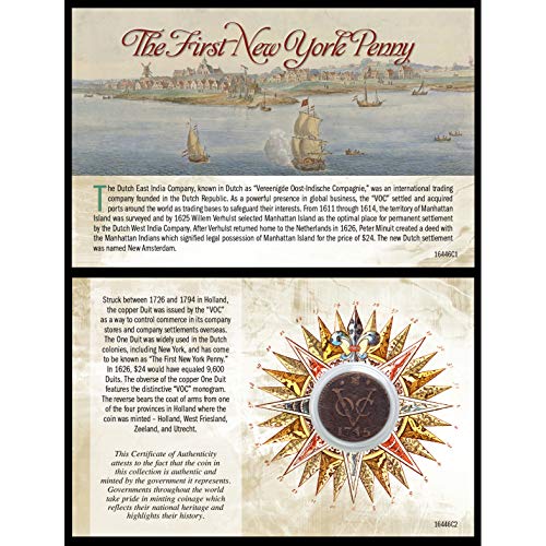 225-Year-Old New York Penny Coin from Dutch East India Company