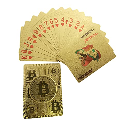 Luxury Bitcoin Gold Playing Cards with Commemorative Encasement