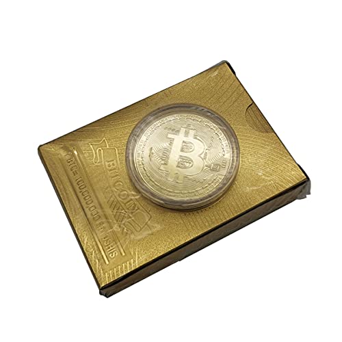 Luxury Bitcoin Gold Playing Cards with Commemorative Encasement