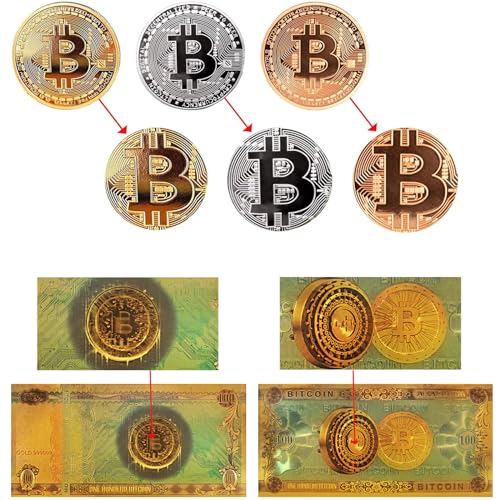 Bitcoin Coin Collectible Set with Protective Case