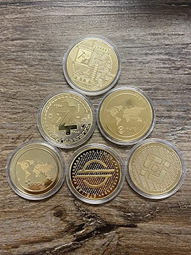 Gold Plated BTC Cryptocurrency Coin (Stellar Lumen) 40*3mm