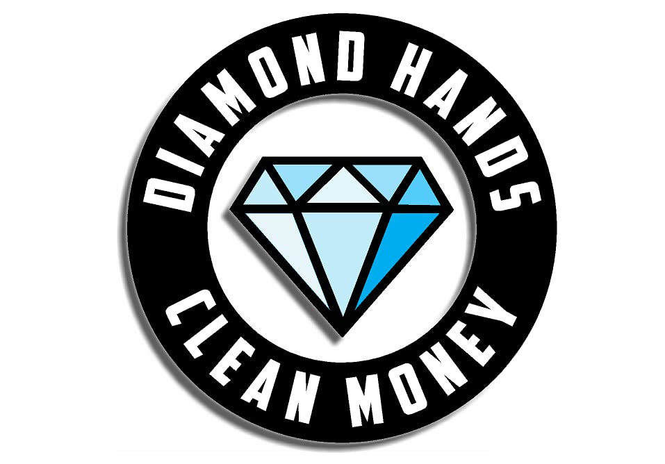 GME Diamond Hands Clean Money Vinyl Sticker