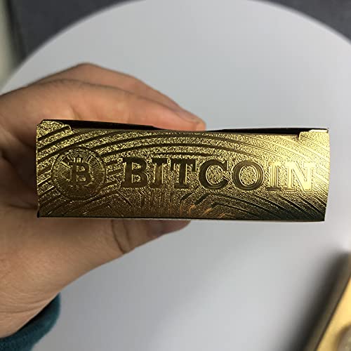 Luxury Bitcoin Gold Playing Cards with Commemorative Encasement