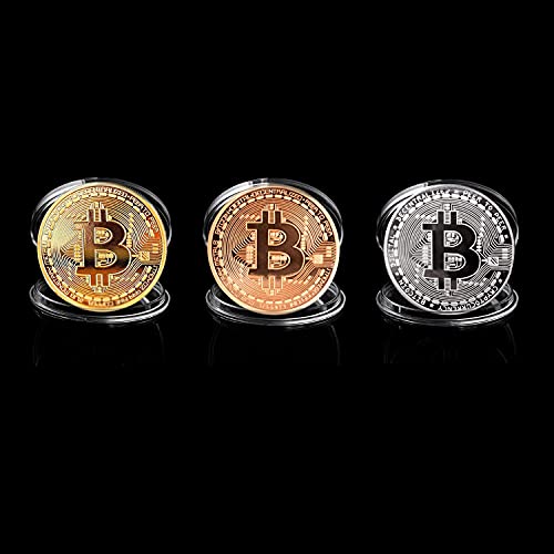 Bitcoin Coin Collectible Set with Protective Case