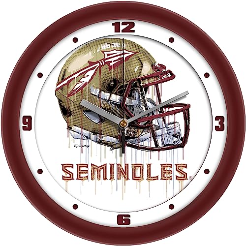 Florida State Seminoles Helmet Wall Clock for Fan Cave