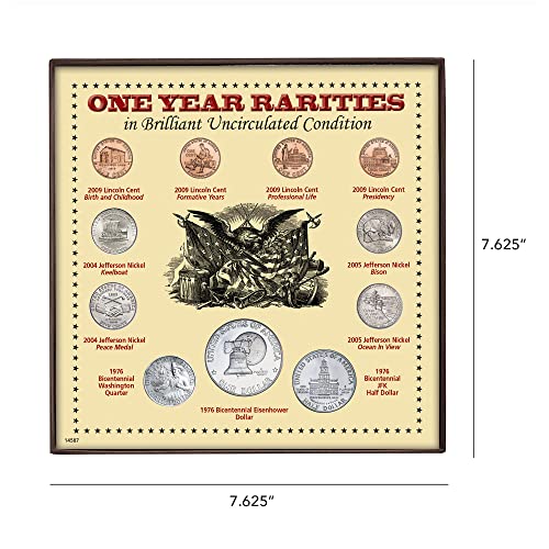 1976 Rare US Coin Set: Brilliant Uncirculated Display Box
