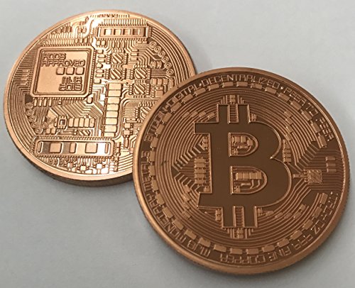 Aizics Mint Bitcoin Coin - Pure Copper CollectibleاسCryptocurrency