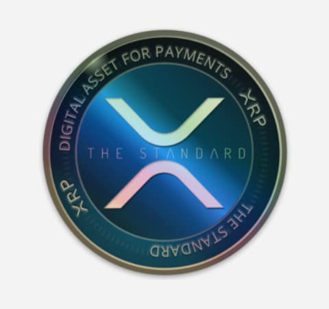 Holographic XRP Sticker - 3" by 3" Crypto Gear