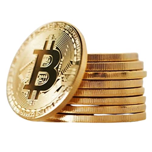 Bitcoin Coin Souvenir Collection in Gold Plating