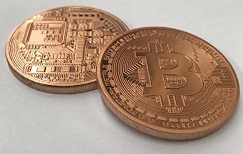 Aizics Mint Bitcoin Coin - Pure Copper CollectibleاسCryptocurrency