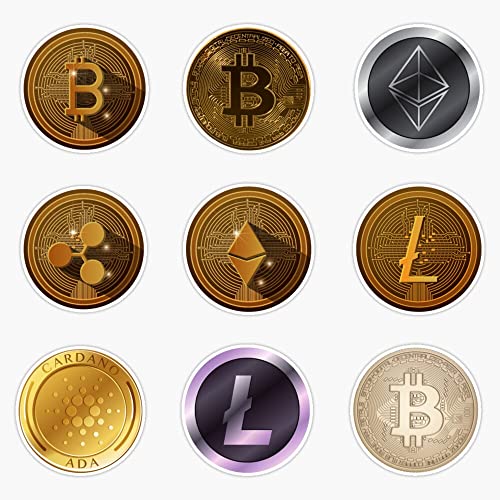 Cryptocurrency Logo Vinyl Bumper Decal Sticker 5" Waterproof