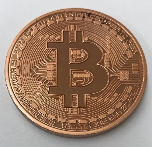 Aizics Mint Bitcoin Coin - Pure Copper CollectibleاسCryptocurrency