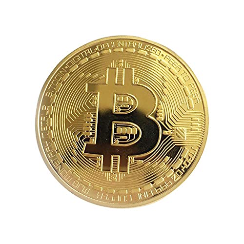 Bitcoin Coin Souvenir Collection in Gold Plating