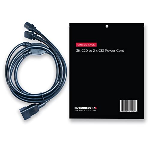 IEC C20 to 2X C13 Splitter Power Cord
