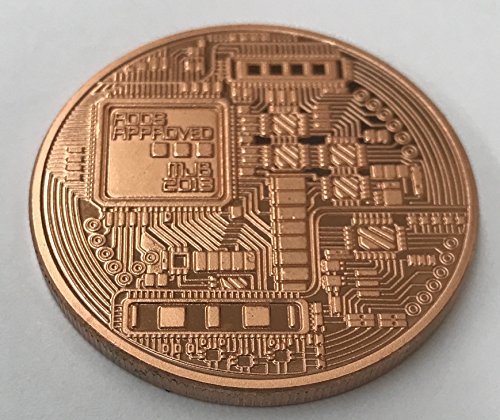 Aizics Mint Bitcoin Coin - Pure Copper CollectibleاسCryptocurrency