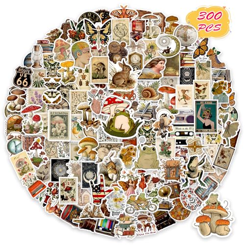 Vintage Stickers Set for Scrapbooking and Journaling
