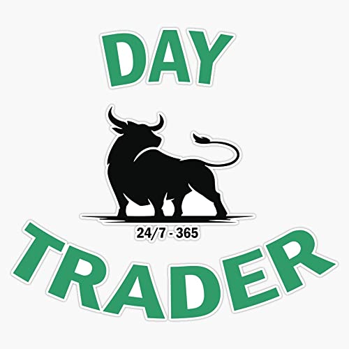 Y3S Day Trader Cryptocurrency Vinyl Bumper Sticker 5inch