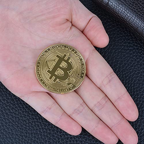 Bitcoin Coin Souvenir Collection in Gold Plating