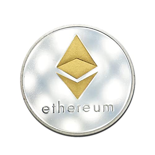 ohoh.shop Silver Plated Ethereum Coin[2022 Edition],Collectable Crypto Gift