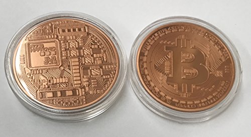 Aizics Mint Bitcoin Coin - Pure Copper CollectibleاسCryptocurrency