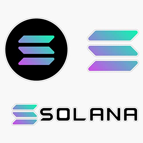 Solana SOL Cryptocurrency 5'' Vinyl Bumper Sticker Decal