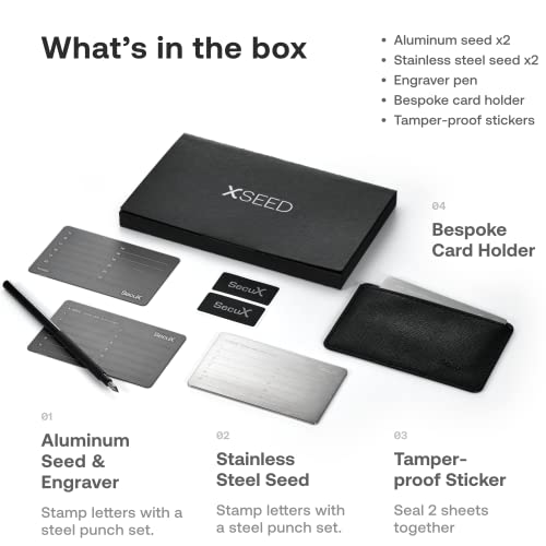 SecuX XSEED: Secure Crypto Seed Storage Plate
