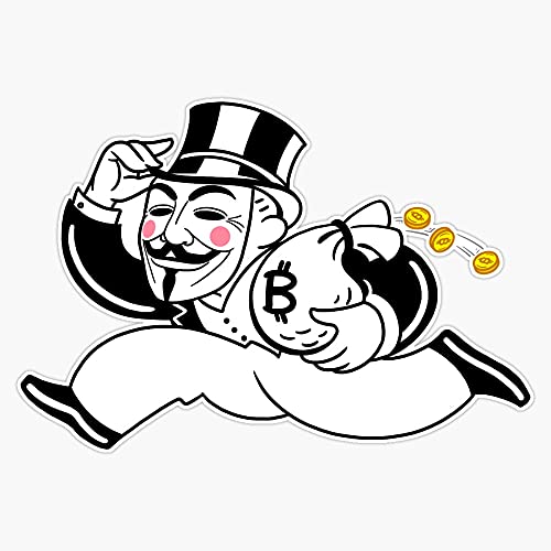 5" Crypto Anonymous Vinyl Waterproof Sticker for Car & Laptop
